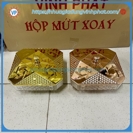 Hộp Mứt Vuông Xi